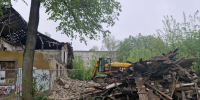 Снос аварийного дома в Талдомском городском округе в п.Запрудня - Город Талдом