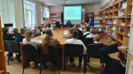 Литературно-игровая программа «Знания границ не знают». Запрудненская библиотека
